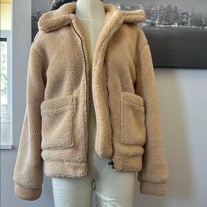 Cozy Tan Sherpa Jacket